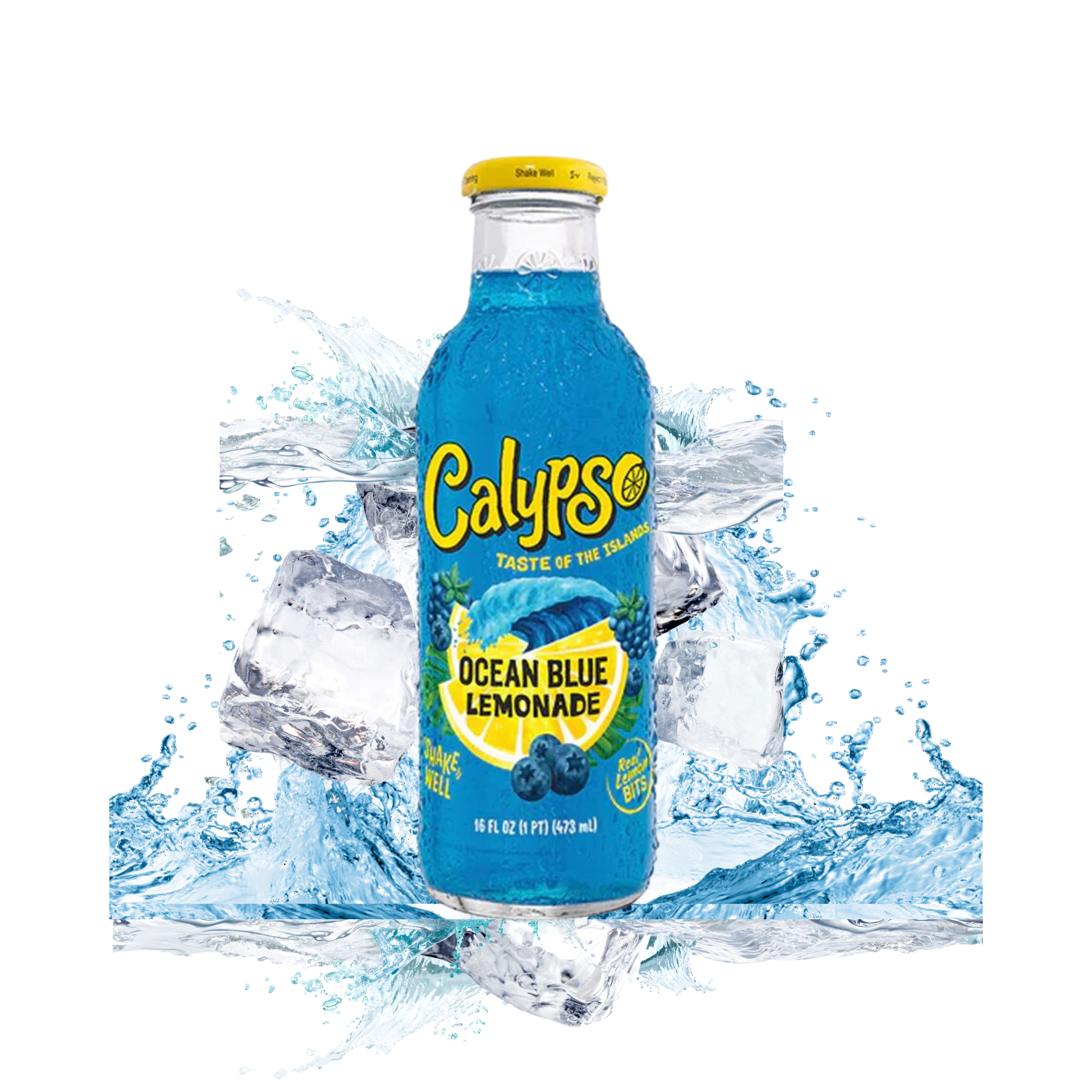 Calypso - Ocean Blue Lemonade - Glasflasche (473 ml)